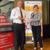Donald Kane recieves his CG NVQ Level 5 Diploma from Julie Cape (City and Guilds)